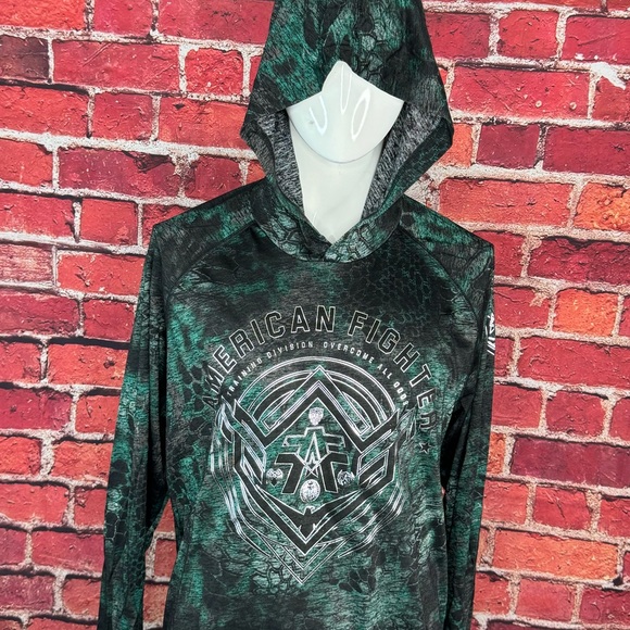 American Fighter Men's Graphic Long Sleeve Hooded T-Shirt - Size: 2XL- NWT - Picture 3 of 12